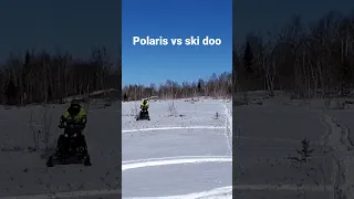 Polaris vs ski doo🤘 Comment the winner down below! #subscribe #short #wheelie