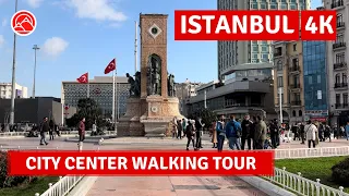 Istanbul City Center 2024 Taksim-Istiklal Street Walking Tour|4k 60fps