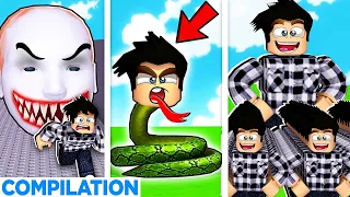 TOP 5 DES MEILLEURS JEUX SUR ROBLOX ! (ESCAPE RUNNING HEAD, SNAKEY ET PLUS !) *MEILLEUR COMPILATION*