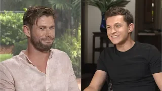 Unsuited with Chris Hemsworth and Tom Holland