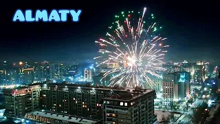 New Year's Fireworks!!!. City view. Almaty. 01/01/2024 - 1 Minute Story NS