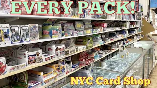 I BOUGHT ONE OF EVERY PACK OF BASEBALL CARDS AT THIS NYC BASEBALL CARD SHOP!