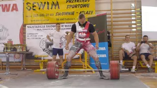 Martwy ciąg 375kg (Rekord Polski) - Krzysztof Wierzbicki (-105) MP2016