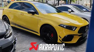 MERCEDES AMG A45S W177 AKRAPOVIC EXHAUST | MOST POWERFUL HOT HATCH