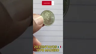 MONEDA DE 20 CENTAVOS 1978 🪙 MADERO 🪙 MI NUMISMATICA