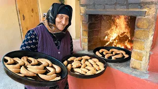 Making Tasty Desserts Stuffed with Walnuts in a Stone Oven! Easy and Quick Recipes!