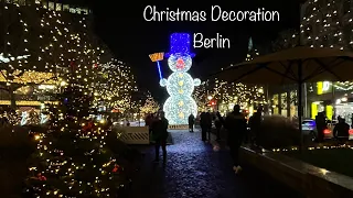 Berlin Christmas Decoration | Germany | Best Walking Tour | 4K | 2023