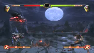 Scorpion 60% Midscreen Combo in Mortal Kombat 9 Demo for PS3