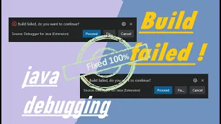 Build faild | Debugger | for java extension | debugging error | solved