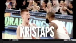 ESPN commercial for Nets-Knicks with the "Kristaps Porzingis" Latvian rap song
