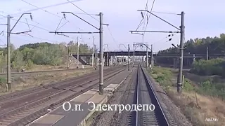 ЭП10-010 с поездом 45 "Воронеж-Москва" ч. 2 (Мичуринск-Воронежский-Рязань 2)
