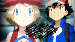 ash Love sarena❤️into your arms | Ash💓 Sarena relationship | #love  #amv #pokemon #viral #trending