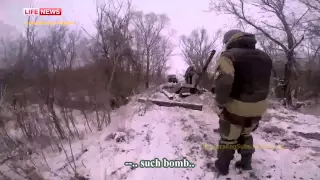 eng subs DPR recon UAV footage  Debaltsevo  caulrdon