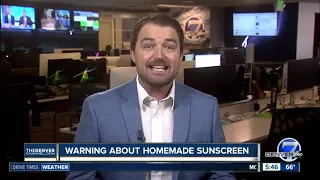 Dangers of homemade sunscreen
