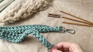 The widest caterpillar cord. Master class for beginners. Handle for a knitted bag.