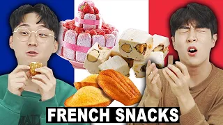 Korean Guys Try French Snacks..... Oh là là !