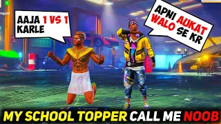 Class Topper VS Backbencher 😡1 Vs 1 Best Clash Squad Battle Who Will Win || 🔥Garena free fire