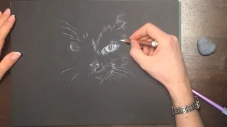 Art Tips, Tricks, & Hacks: Using White Pencil on Black Paper for Quick, Dramatic Drawings