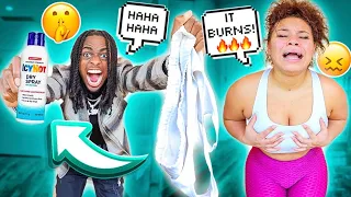 I PUT ICY HOT IN MY GIRLFRIENDS BRA! *MUST WATCH*