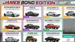 Forza Horizon 4 james bond car pack ASTON MARTIN and more