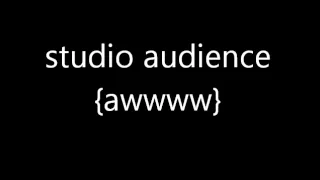 studio audience awwww sound FX