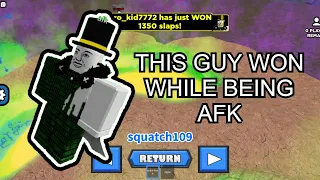 THIS PERSON THATS AFK WON SLAP ROYALE (slap battles)