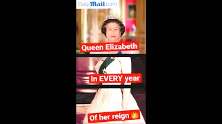 What Queen Elizabeth looked like in every year of her reign #Shorts | Royal Family