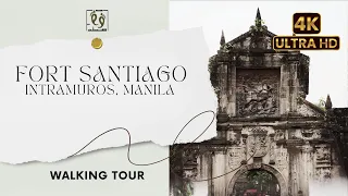 Explore Manila's History: Stunning 4K Walking Tour of Fort Santiago in Intramuros, Philippines