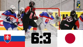 SLOVENSKO VS JAPONSKO MAJSTROVSTVÁ SVETA V HOKEJI ŽIEN U18 2023