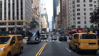 Driving Downtown 4K    NYC's Billionaires' Row   New York City USA 2018