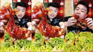 ASMR Xiaofeng Mukbang Official 23 |Chinese Food Pork, Noodles, Egg Eating Sho |Xiao Yu Mukbang Food
