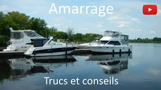 Amarrage d'un bateau