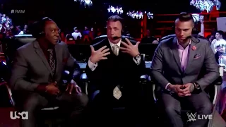Booker T Got TRIGGERED By Michael Cole | Corey Graves Tries Not To Laugh | WWE RAW 05/01/2017