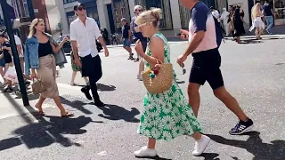 Beautiful clothes for summer. Street fashion in London.