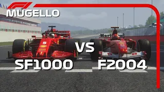 F1 2020 Ferrari vs 2004 Ferrari - MUGELLO