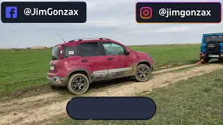 👉4x4 test►Fiat Panda 4x4 vs Suzuki Jimny◄Off Road in mud