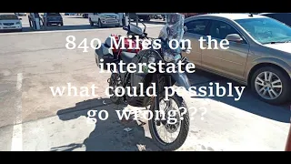 2022 Kawasaki KLR 650 Adventure (long distance Highway, and the trouble)
