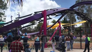Tidal Twister Roller Coaster at Seaworld San Diego California ( HD - POV )