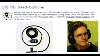USB MIDI Breath Controller test