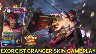 FINALLY EXORCIST GRANGER SKIN IS HERE 🔥🔥  | MLBB | MUKUND GAMEPLAY