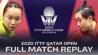 FULL MATCH | ITO Mima (JPN) vs FENG Tianwei (SGP) | WS QF | 2020 ITTF Qatar Open