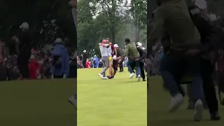 Pro Golfer tackled by security confused as a fan