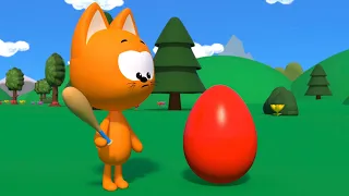 Deliciosos huevos sorpresa | Juegos infantiles y dibujos animados | El gatito Koté