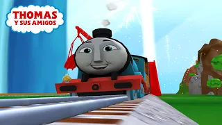 El tren Tomas y sus amigos en español. Gordon visita la isla de sodor. Completo.