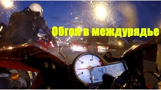 Yamaha YZF-R1M и BMW S1000RR. Обгон двухколесных в пробке.