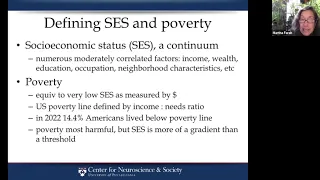 Socioeconomic status and the brain: from science to policy with Martha Farah