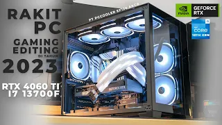 Rakit PC Gaming Hitam Putih Elegan Pakai Intel i7 Gen 13 dan RTX 4060 TI! | FT PCCooler EF120 ARGB