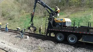 Track Reconstruction Work at the Derailment Site
