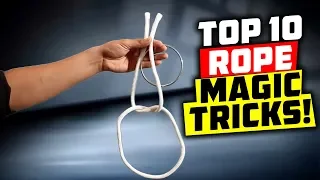 WOW! TOP 10: BEST ROPE MAGIC TRICKS REVEALED 👉FREE TUTORIALS!