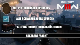 COD Modern Warfare 3 Kostbare Fracht (Plattenträger Upgrades, Kisten und schwere  Ausrüstungen)